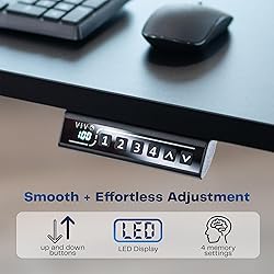 VIVO Electric 43 x 24 in Standing Desk, Memory