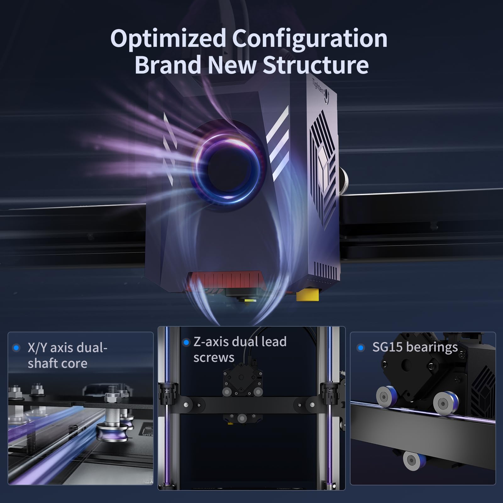 Anycubic 3D Printer Kobra 2 Pro, 500mm/s High-Speed Printing, High Power Powerful Computing New Structure, Upgraded LeviQ 2.0 Auto Leveling Smart Z-Offset, Print Size 8.7