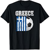 Greece Flag - Soccer Futbol Football T-Shirt