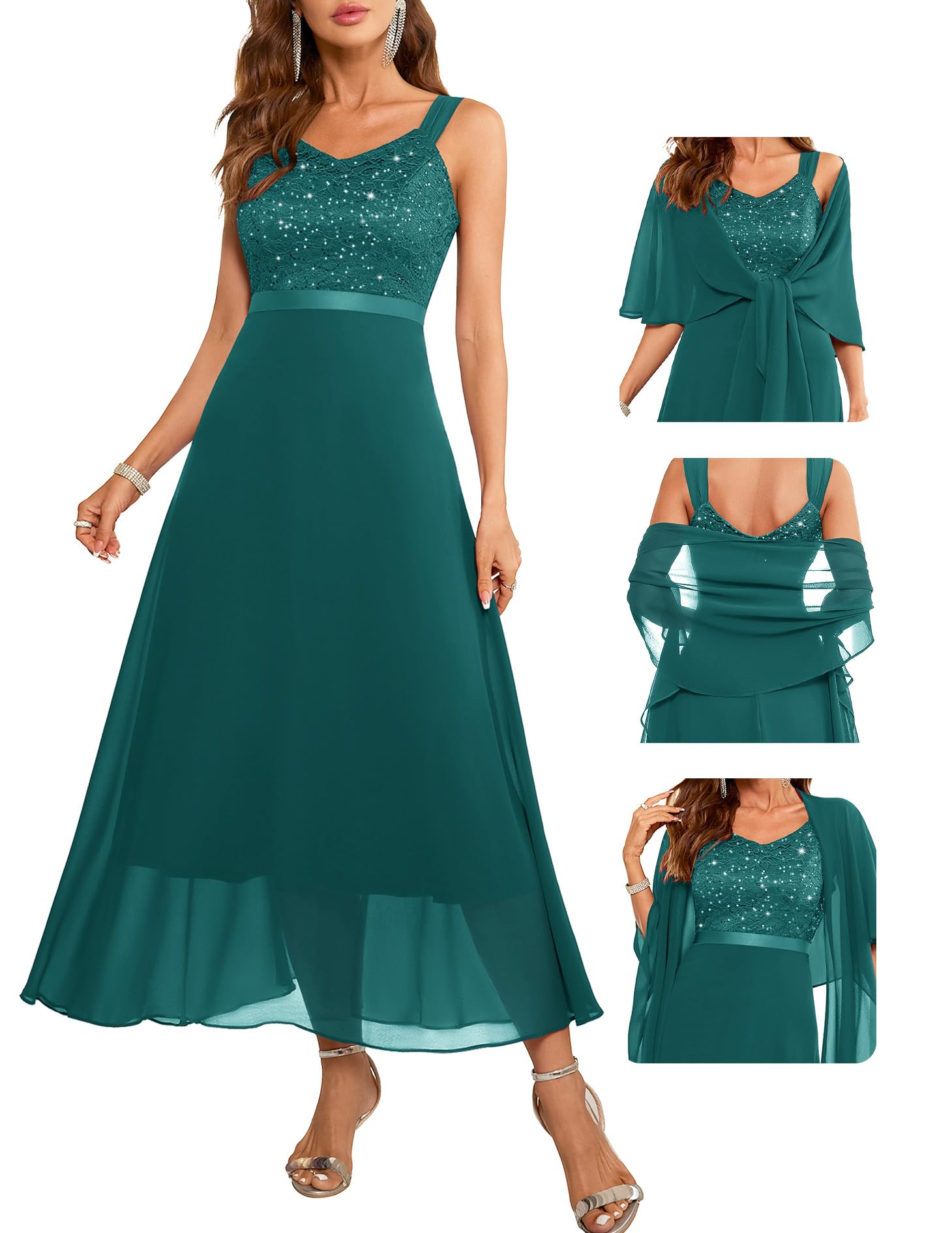 BeryLove Sequin Evening Formal Mother of The Bride