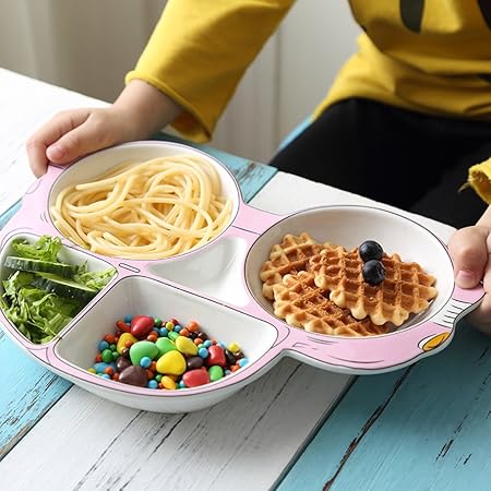 BaoKangShop Platos para microondas Placa de Desayuno Placa de ...