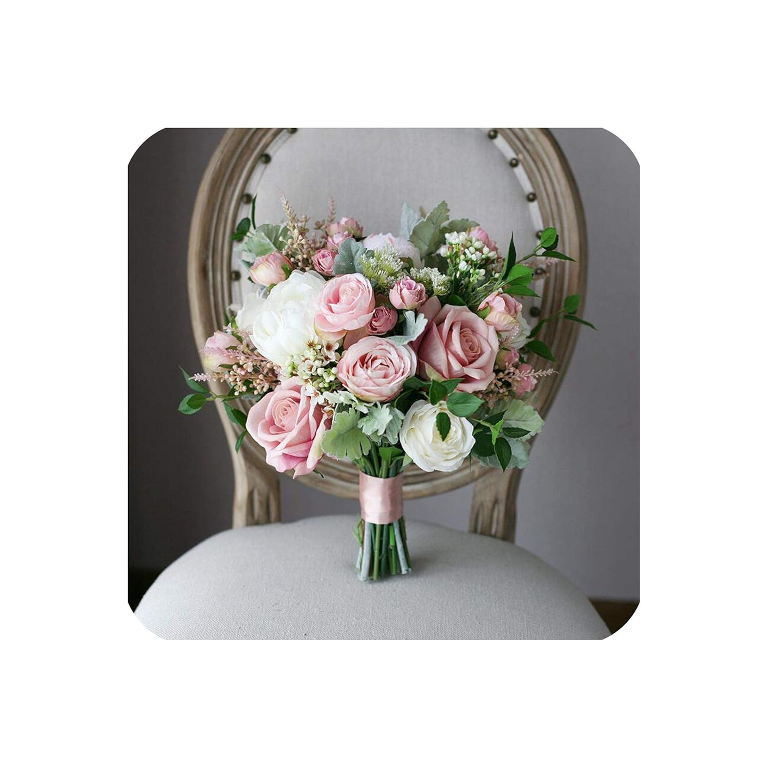 Amazoncom Peals Vintage Blush Pink Roses Bridal Handle
