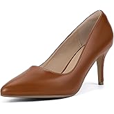 IDIFU IN3 High Heels Pumps Closed Toe Heels Women's Pumps Stiletto Pointed Toe Dress Shoes Wedding Prom Bridal Work Office Bride Guest Trendy Dressy Fashion Comfortable Pump Shoes
