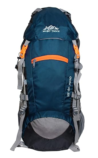Mount Track Gear Up 9103 Rucksack, Hiking Backpack with Rain Cover and Laptop Compartment 50 Ltrs