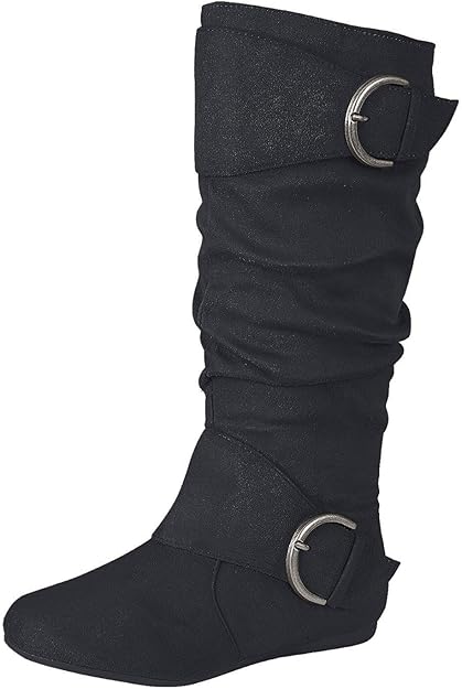 wide calf slouch boots uk