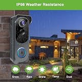KAMEP Wireless Video Doorbell 1080P Camera Chime Night Vision IP66 Battery view 8