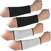 Hpmjz 2 Pair Cut Resistant Sleeve Protective Arm Sleeves Dog Bite Safety Arm Sleeves Cut Resistant Forearm Sleeve Level5 Arms Burn Protective for Thin Skin Bruising Men Women