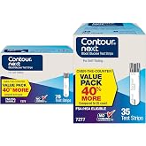 Ascensia Contour Next Blood Glucose Test Strips, 105 Count (70pk + 35pk) | For Diabetes, Accurate, No Coding, Second-Chance Sampling, Compatible With All Contour Next Meters, Easy Blood Sugar Test