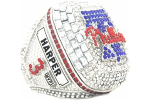 XiaKoMan 2022 PHI NL Champions Ring with wooden box 'Phillies 3 Harper championship size 9 11 13 gift for Graduation Women Mens kids Boys Fathers