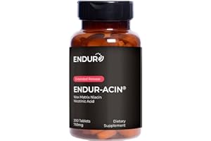 ENDURANCE PRODUCTS ENDUR-ACIN Niacin, Heart Health & Healthy Cholesterol Balance Supplement, Extended Release for Optimal Absorption, Gluten Free, 750mg (200 Tablets)