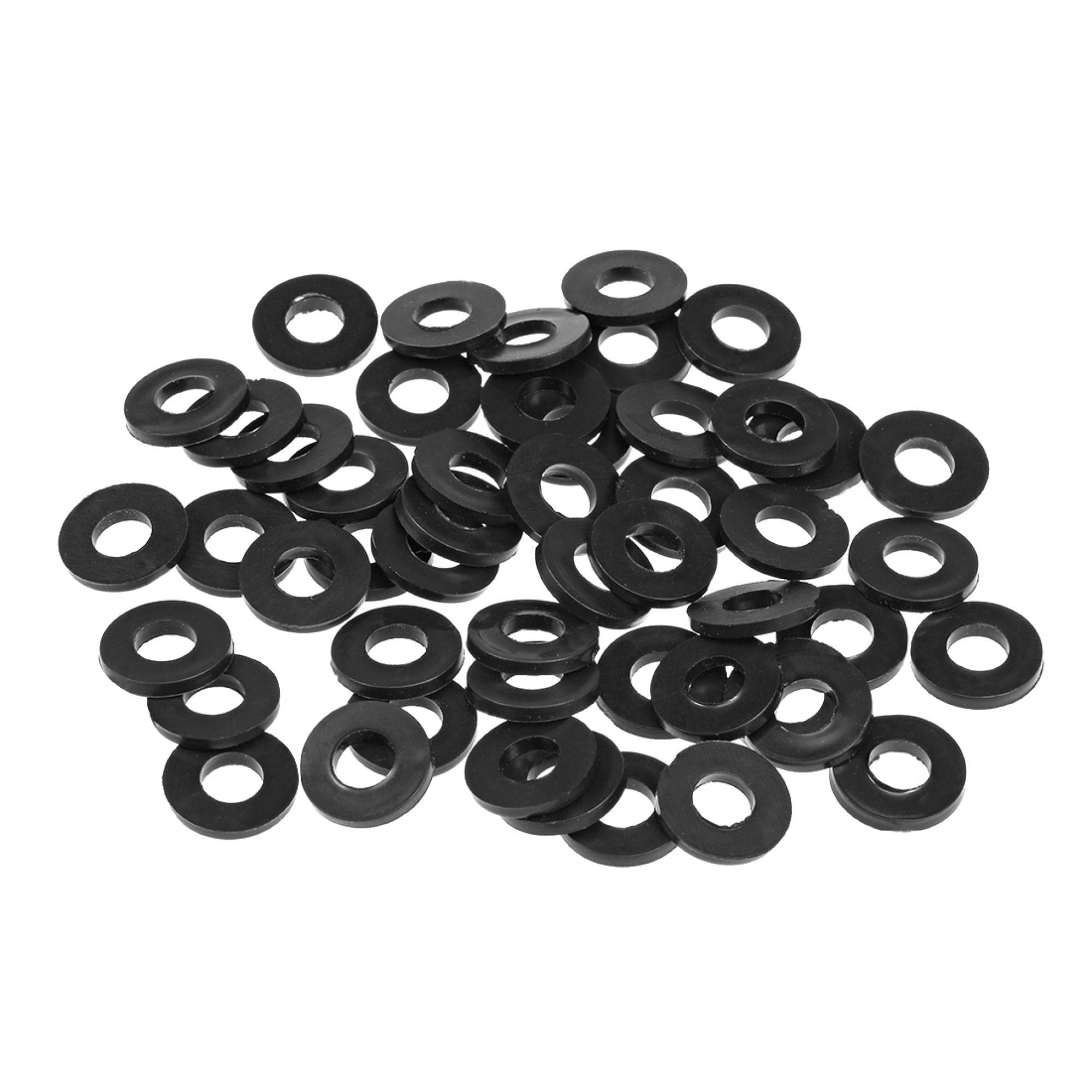 sourcing map Rubber Flat Washers 13mm OD 5mm ID 1.6mm Thickness for Faucet Pipe Water Hose, Pack of 50