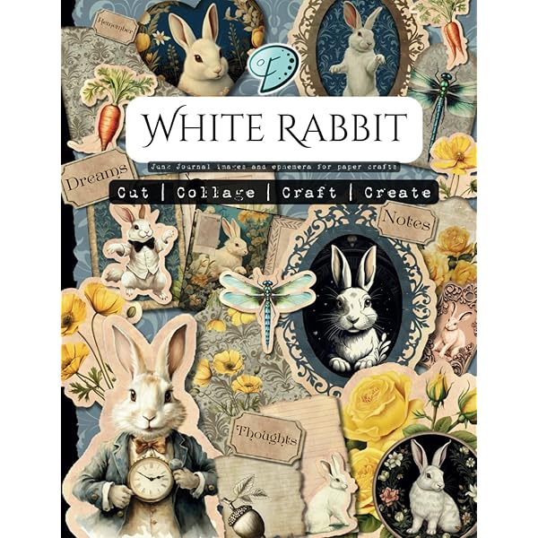 Decoupage Scrapbooking Collectible Bunny Rabbit Papercraft