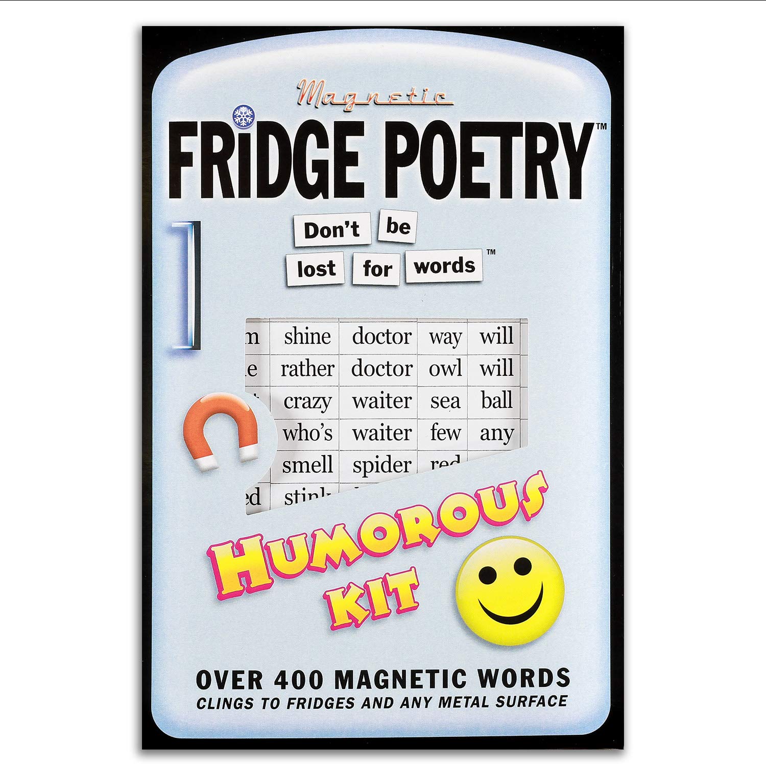 The Magnet Shop Fridge Poetry - Magnetic Words - Novelty Words, Gift, Present, Poem, Muse, Magnet (Humour)