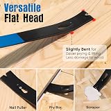 Shall 4-Piece Flat Pry Bar Set 5.5 7.5 10 15 in High-Carbon Steel view 5
