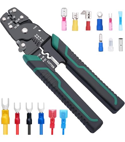 Twidec100PCS Heat Shrink Spade Connectors Kit 22-10 Sri - View #7