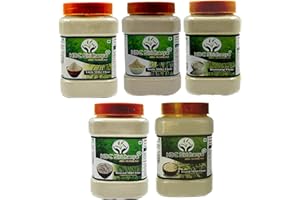 HDC SIRIDHANYA Siridhanya Unpolised and organic millets Flour Combo Pack of 5, [Kodo, Foxtail, Browntop Barnyard, and Little Millet], Natural Farm Produce, High Fiber Millets Flour (700gm Each packed in jar)