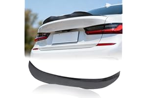 Noliven Rear Trunk Spoiler PSM-Style Compatible with BMW 2005-2012 3-Series E90 Sedan / M3 Sedan, E90 Carbon Fiber Pattern Tr