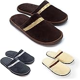 Disposable Slippers (3 Pairs), Non Slip Guest House Hotel Slippers for Shoeless Home Luxury Spa Indoor Slippers for Women Men Pantuflas Desechables Para Invitados Washable Beige Brown Dark Gray