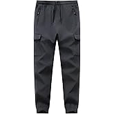 Boys Girls Snow Pants Waterproof Fleece Lined Ski Pants Kids Winter Hiking Pants
