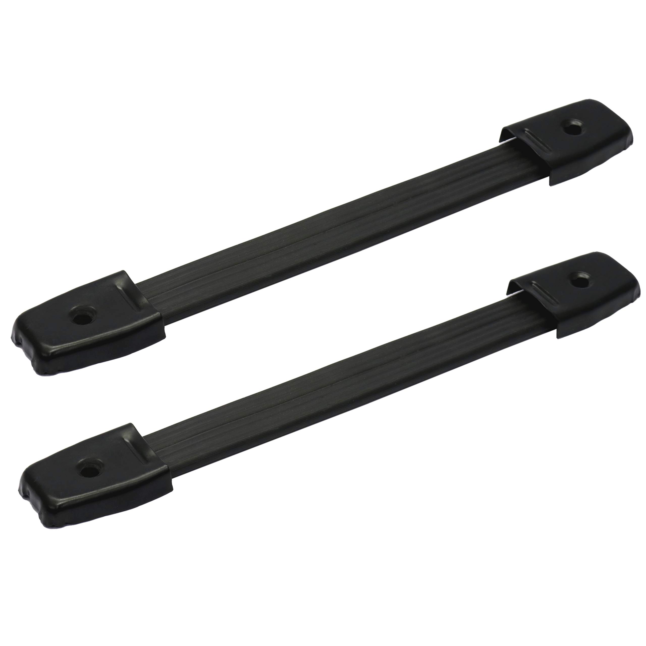 Photo 1 of TCH Hardware 2 Pack Heavy Duty Strap Handle - Black Steel End Caps