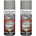 Rust-Oleum 249279-2PK Automotive Filler Primer Spray, 11 oz, Gray, 2 Pack
