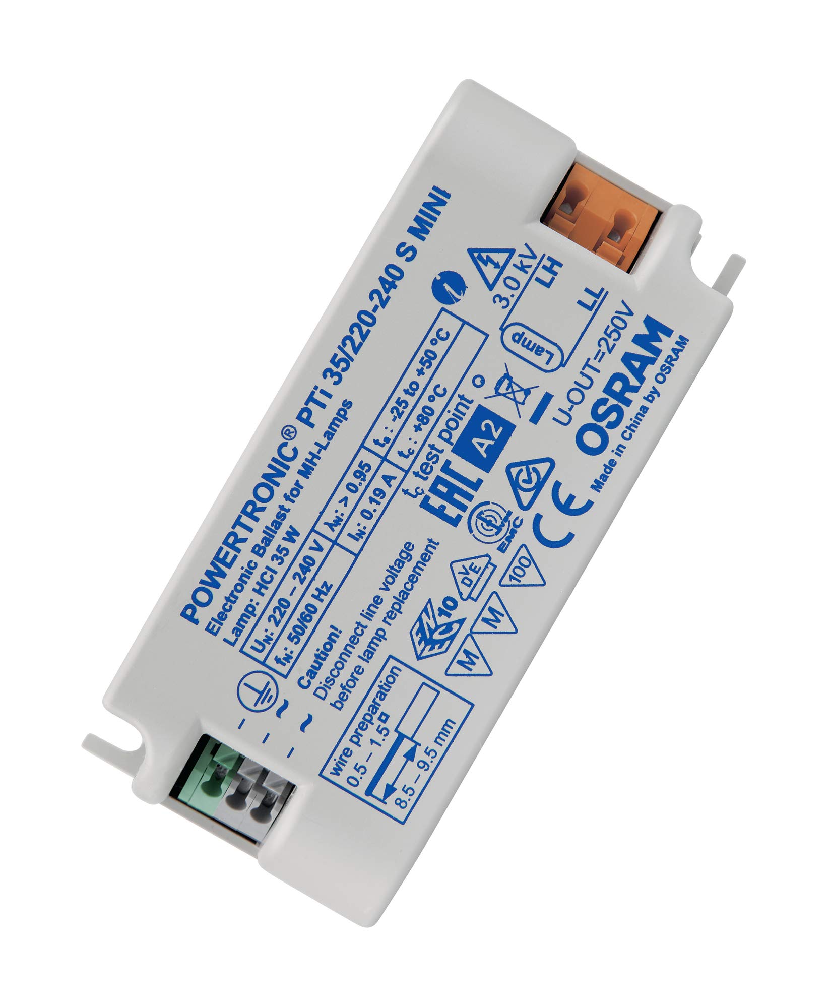 OSRAM Electronic Control Gears (ECG), POWERTRONIC Intelligent PTI S, ECG, PTI 35/220-240 S MINI