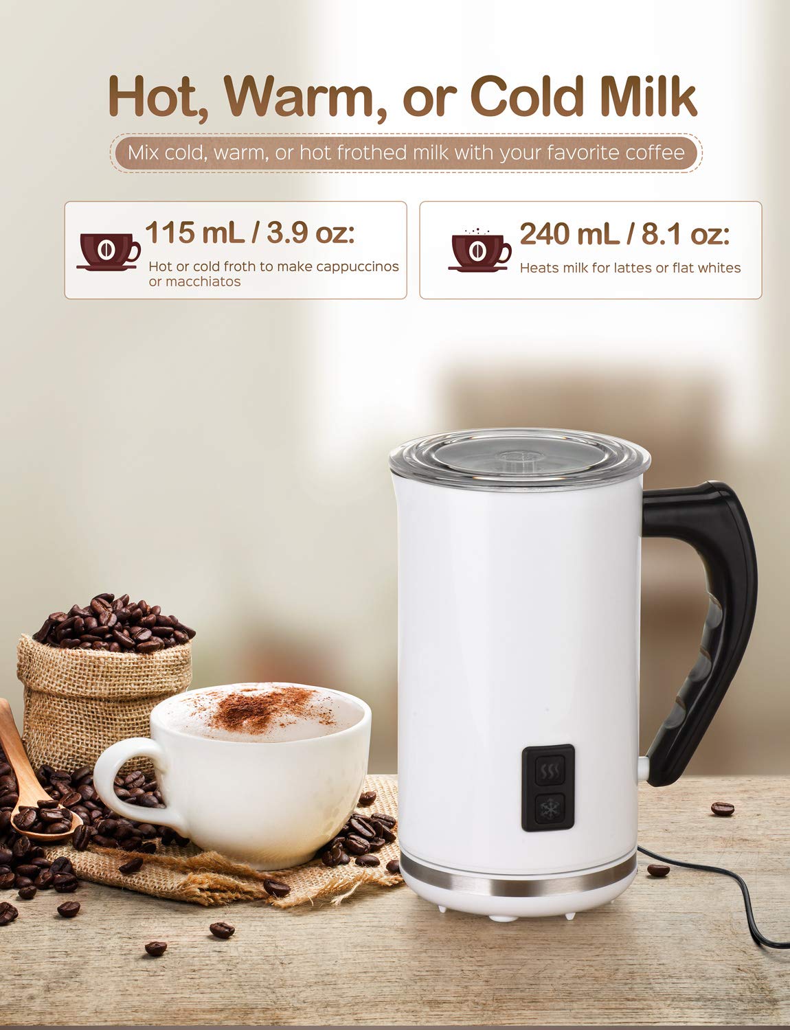 Foam Maker Halloween Theme Matcha Green Tea Milk Frother ...