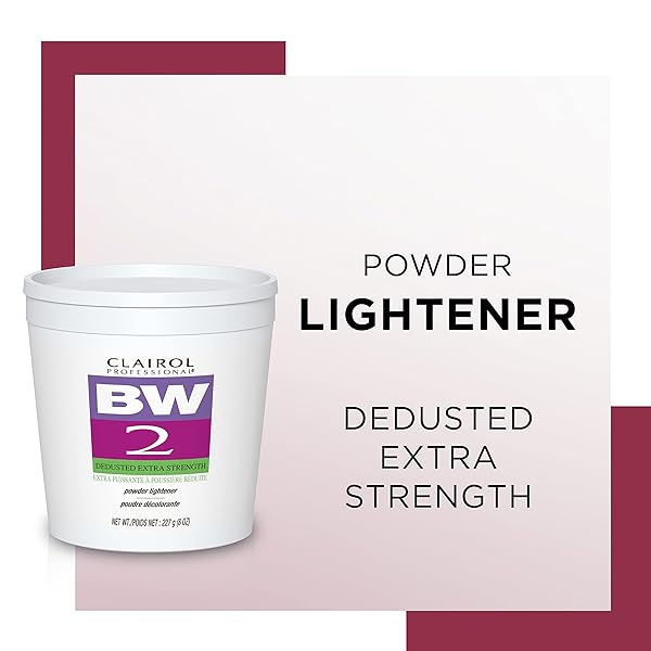 CLAIROL PROFESSIONAL BW2 LIGHTENER FOR HAIR HIGHLIGHTS, 8 OZ.