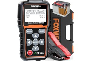 FOXWELL BT705 Car Battery Tester 100-2000CCA Battery Load Tester 12V 24V Automotive Digital Auto Battery Analyzer Charging Cr