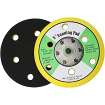 5 Pack 2 Inch Hook And Loop Backing Pad Sanding Discs M6 Thread For Air Sander