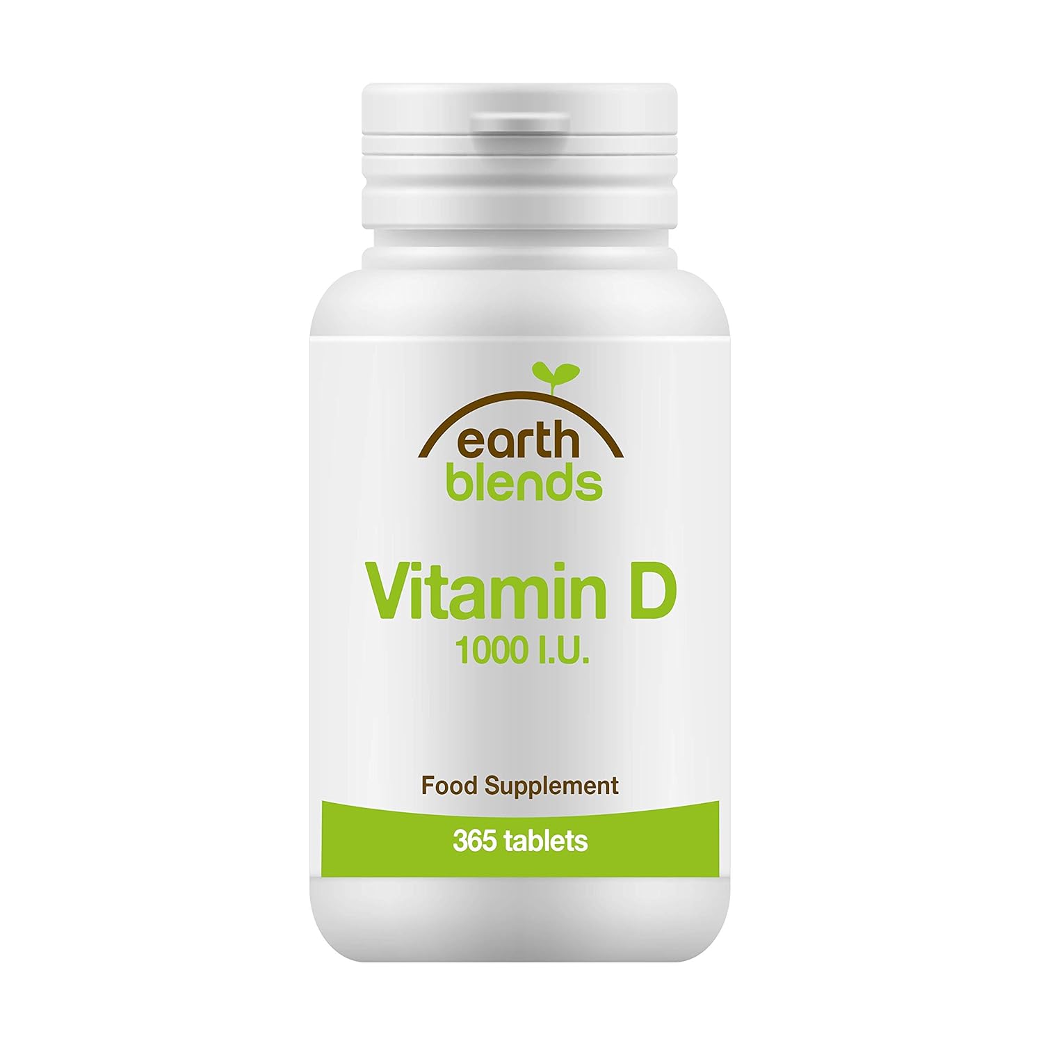 Earth Blends Vitamin D 1000 Iu Sonnenvitamin 365 Tabletten Für 6 Jahre Und älter