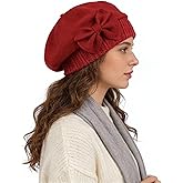 Ruphedy Womens Wool Berets French Beret Beanie Winter Hats Hy022