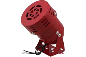 BQLZR Siren Bell Clock Industrial Siren AC 110V, Industrial 110dB MS-190 Alarm Sound Motor High Power Buzzer Siren ,Suitable for Home, Industrial, Shop Alarms,Orchard