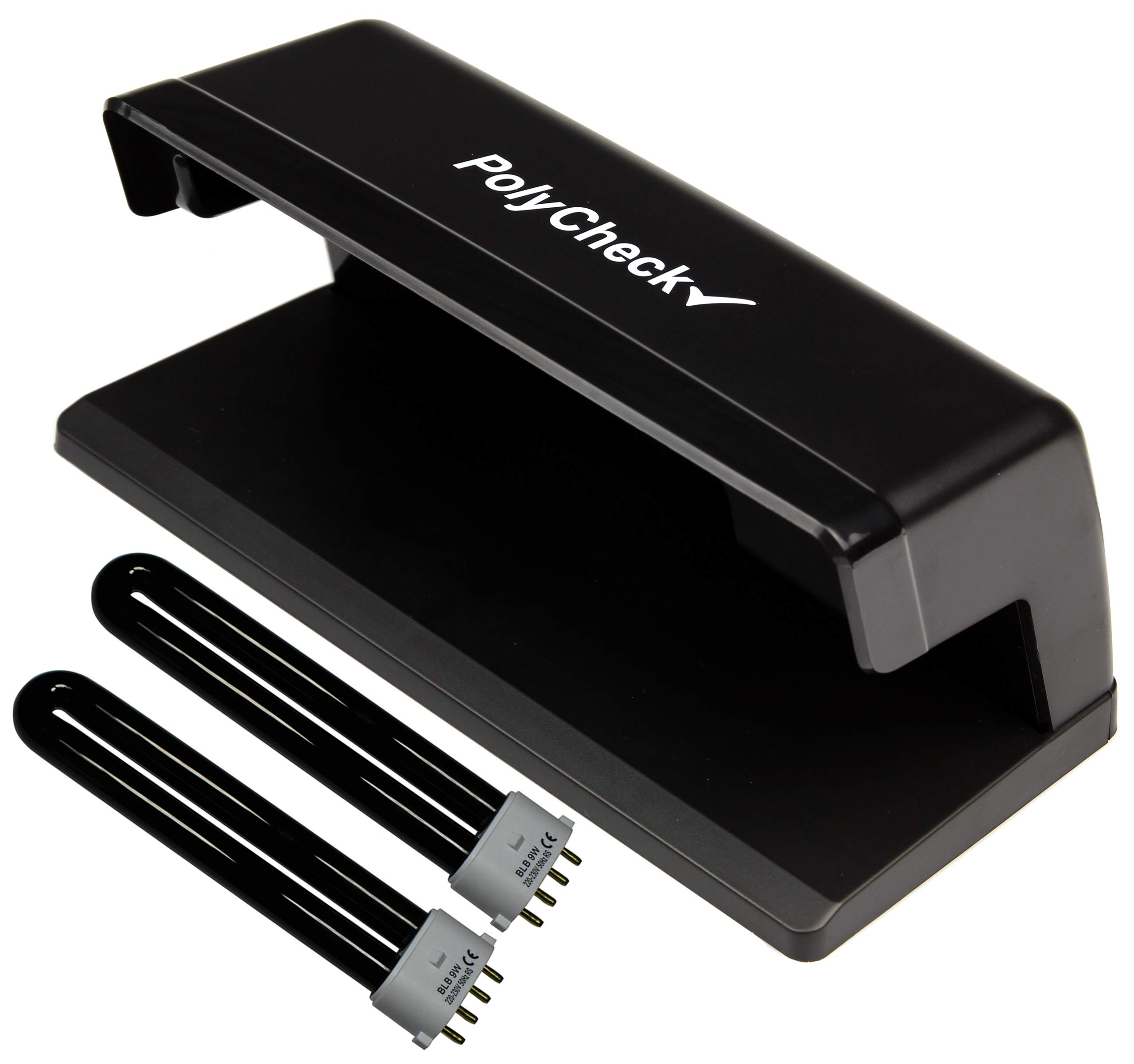 Polymer & Paper 9W UV Bank Note Checker + 2 Spare DuraBulb® Bulbs - Detects Forged Money