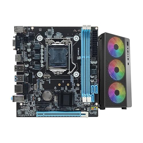 H81 Gaming Motherboard, Dual Channel DDR3 H81 M ATX Motherboard, 2 SATA 2.0 (3GB / s), 1 SATA 3.0 (6GB / s), M.2 NVMe NGFF SATA 6Gb / s PCI E, for Int H81 Gaming Motherboard, LGA 1150 Micro ATX PC Motherboard, Dual