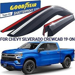 Goodyear Chrome Trim Window Deflectors for