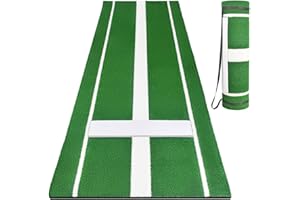Softball Pitching Mat, 10x3 ft Softball Pitching Mound with Antifade Turf, Anti-Slip Pitch Practice Mat, Baseball Pitchers Pr