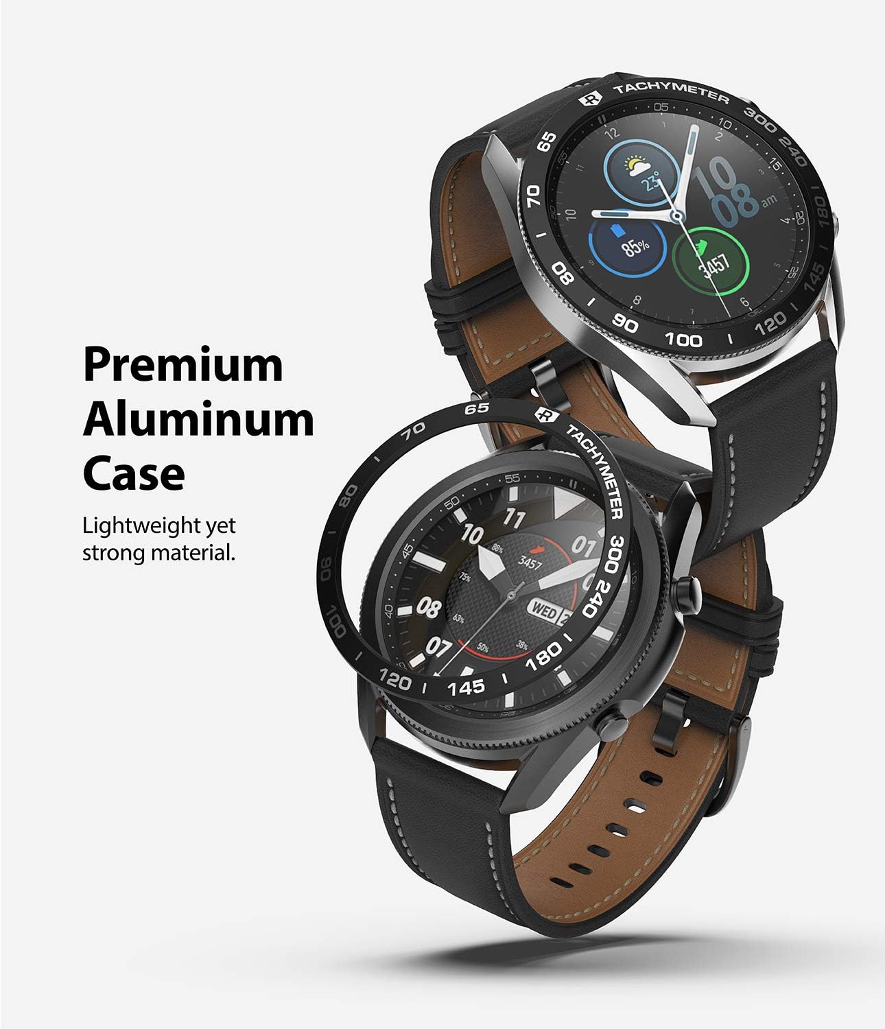 Ringke Bezel Styling for Galaxy Watch 3 45mm Bezel Ring Adhesive Cover Scratch Protection for Galaxy Watch 3 45mm Accessory - Image 5