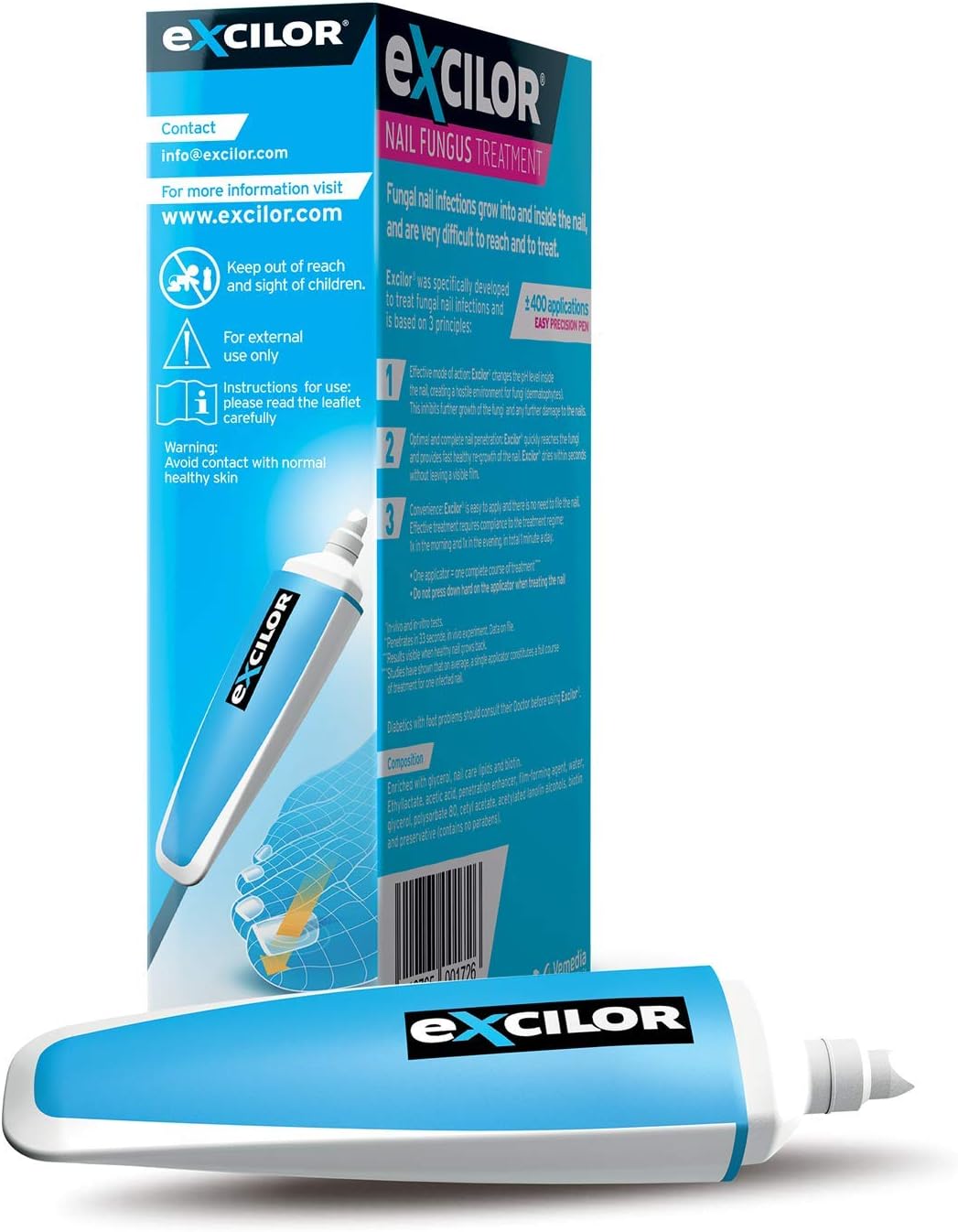 Excilor Nail Fungus Treatment Pen, Anti-Fungal Nail Treatment to Repair, Restore, and Maintain Healthy Fingernails and Toenails - Image 4
