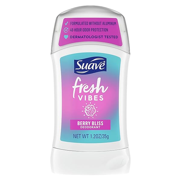 SUAVE FRESH VIBES DEODORANT STICK ALUMINUM FREE 48...
