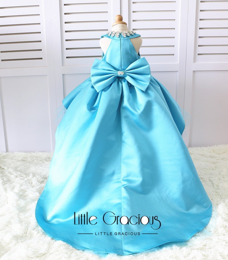 tiffany flower girl dresses