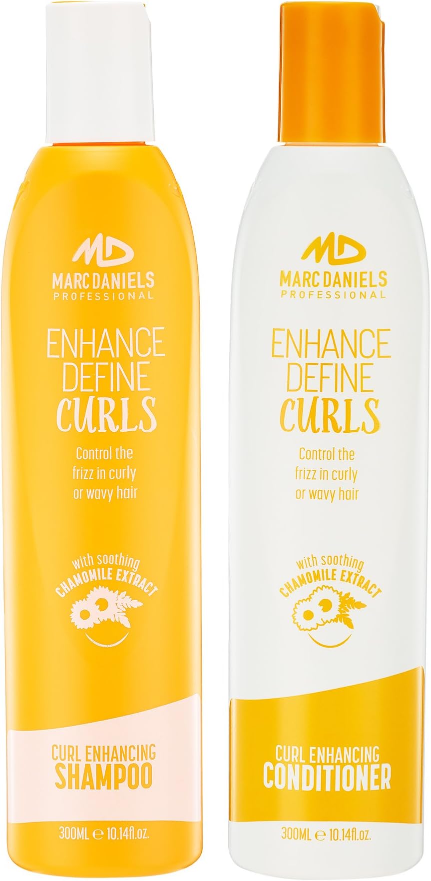 Perfect Curls Shampoo & Conditioner Set, Sulfate Free for Curly Hair, Anti-Frizz, Hydrating Adds Bounce & Shine - ProVitamin B5 Repairs Dry, Color Treated Hair by MARC DANIELS Professional