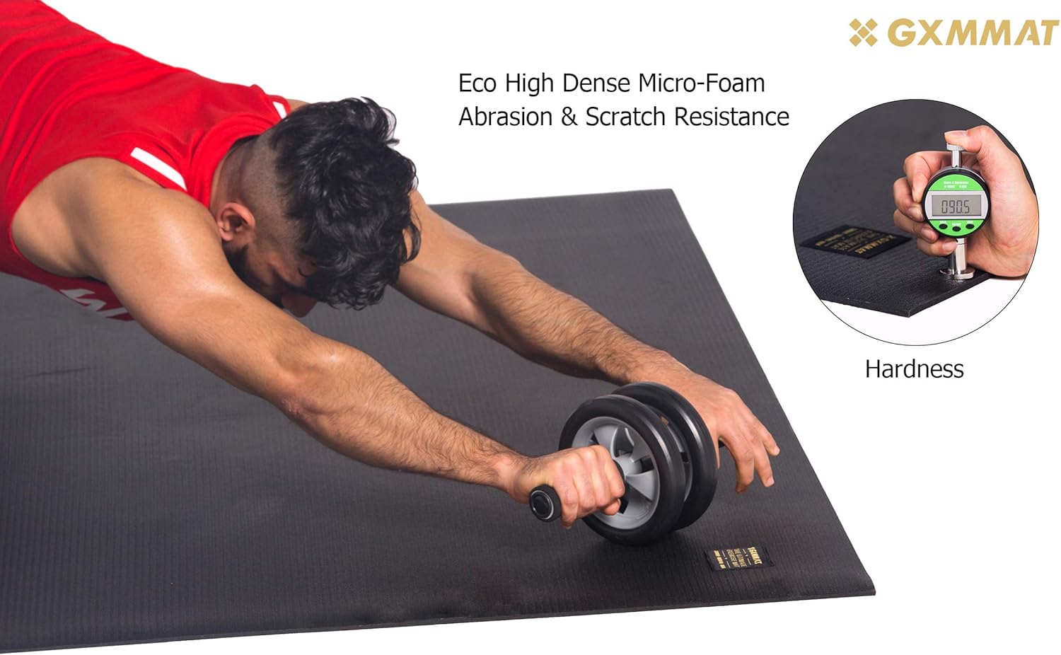 Gxmmat Large Exercise Mat 6'x4'x7mm, Thick Workout Mats for Home Gym Flooring, Extra Wide Non-Slip Durable Cardio Mat, High Density, Shoe Friendly, Perfect for Plyo, MMA, Jump Rope, Stretch, Fitness : Sports & Outdoors