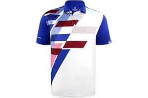 SAVALINO Men's Bowling Polo Shirts Material Wicks Sweat & Dries Fast, Size S-6XL