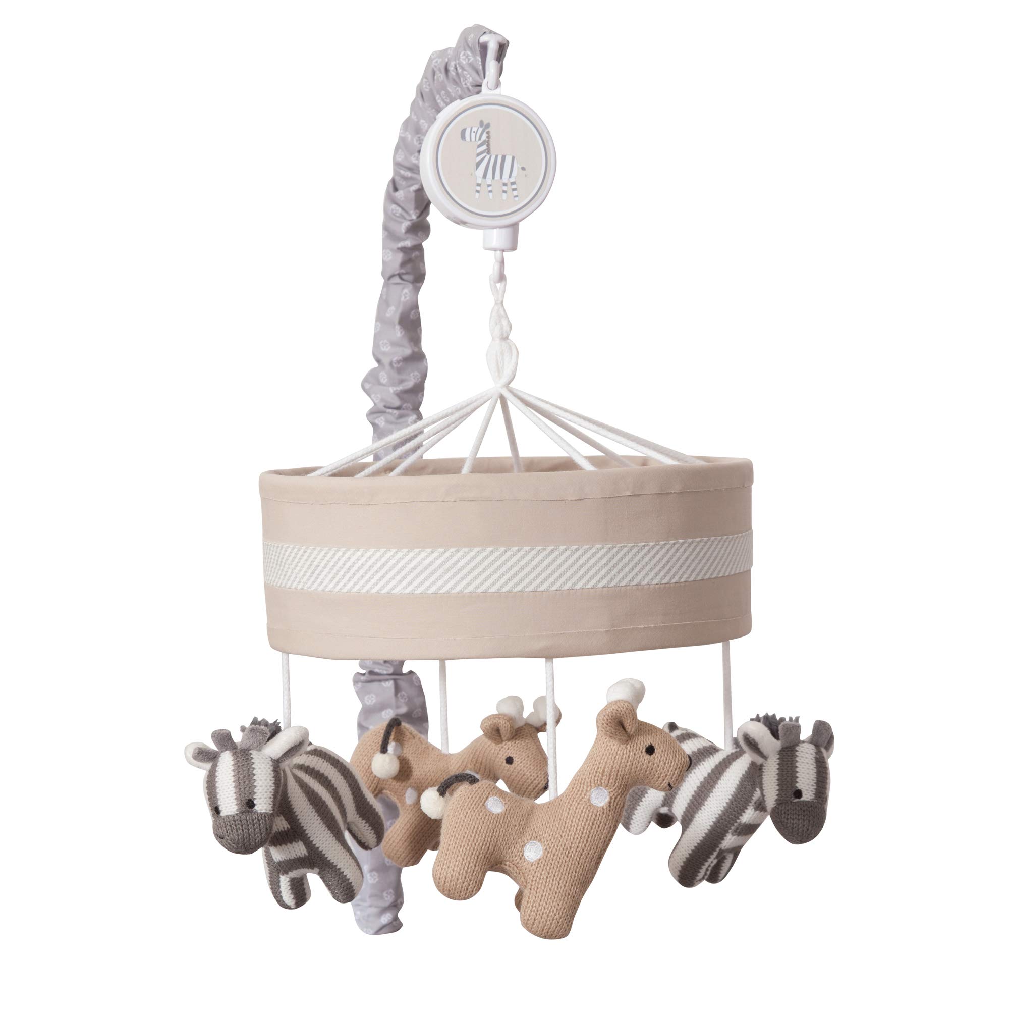 Lambs & Ivy Jungle Safari Gray/Tan/White Nursery 6Piece