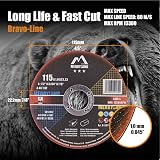 Merryland 115mm Cutting Disc Metal INOX 1.0mm 22.23mm Bore 25pcs Bravo-Line view 2