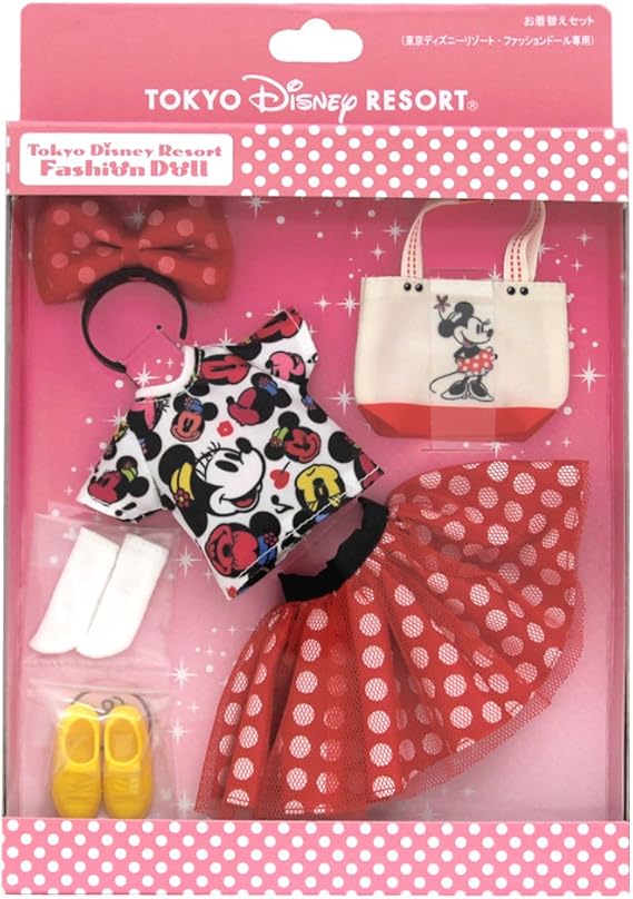 Amazon お着換え セット ファッション ドール 専用 ミニー マウス お 人形 着替え 着せ替え人形 ディズニー 女の子 おもちゃ リゾート 限定 ドレス アクセサリー おもちゃ