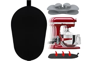 OWOWONG Sliding Mat for Kitchenaid Mixer, Mixer Mover Slider Mat Pad for Kitchenaid 5-8 Qt Bowl-Lift Stand Mixer, Kitchenaid Mat for Pro600 Stand Mixer with 1 Kitchen Accessory, Kitchen Aid Mixer Accessories