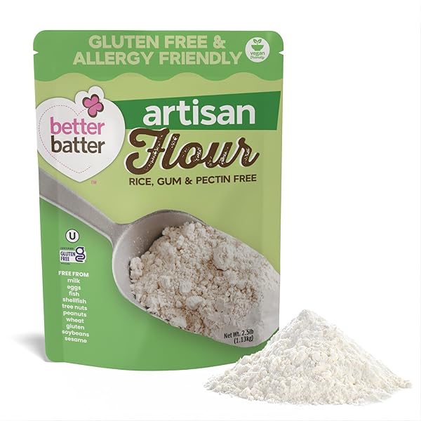 BETTER BATTER ARTISAN BLEND MULTIPURPOSE CERTIFIED GLUTEN-FREE FLOUR,...
