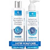 Roycederm Seborrheic Dermatitis and Psoriasis Shampoo &amp; Conditioner Set | Moisturizing scalp care for seborrheic dermatitis, psoriasis, dandruff, itching, flakes, dryness and buildup, 2 x 8.45 fl oz